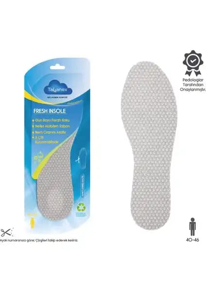 Tabanex Fresh Insole Erkek Tabanlık Günlük Konfor ve Ferahlık Sağlayan Çözüm