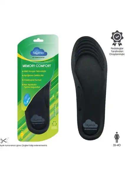 Tabanex MEMORY COMFORT Kadın İç Tabanlığı ile Günlük Rahatlık ve Şıklık