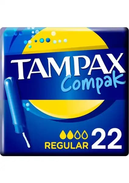 Tampax Compak Regular Aplikatörlü Tamponlar Günlük Kullanım ve Güvenlik İçin Uygun