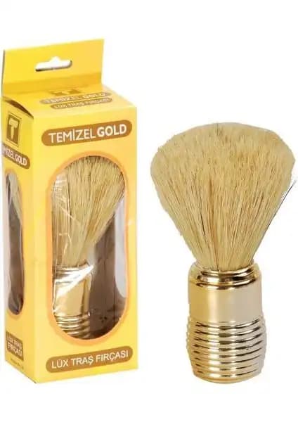 Temizel Gold Lux Traş Fırçası: Ergonomik ve Şık Tasarımıyla Günlük Bakım İçin Uygun