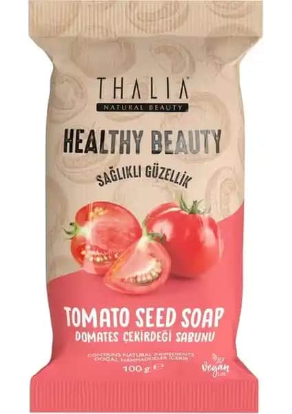 Thalia Healthy&Beauty Domates Çekirdeği Özlü Doğal Katı Sabun Cilt Sağlığı ve Güzelliği İçin