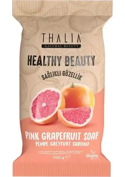 Thalia Healthy&Beauty Pembe Greyfurt Özlü Doğal Katı Sabun Cilt Temizliği ve Aydınlatma