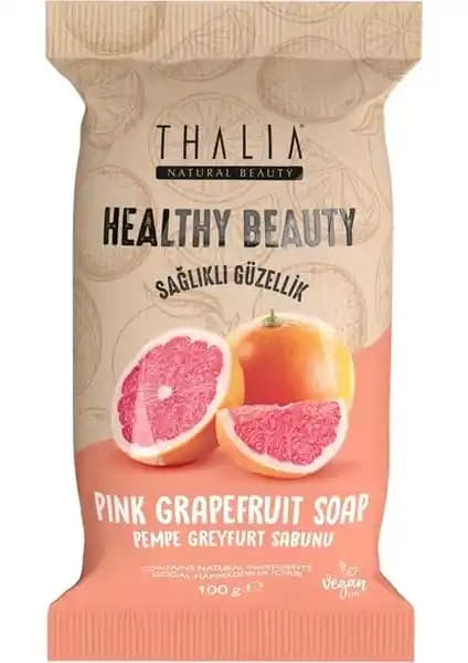 Thalia Healthy&Beauty Pembe Greyfurt Özlü Doğal Katı Sabun Cilt Temizliği ve Aydınlatma