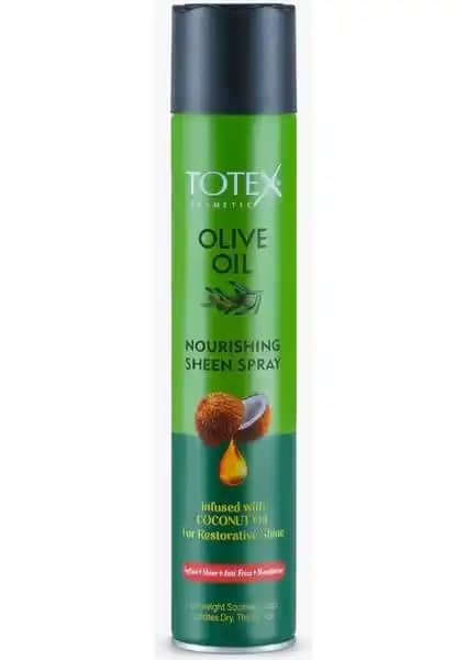 Totex Olive Sheen Sprey ile Doğal Parlaklık ve Bakım Sağlayan Saç Ürünü
