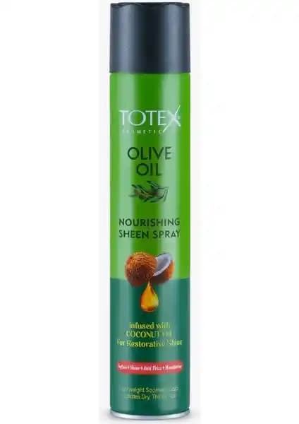 Totex Olive Sheen Sprey ile Doğal Parlaklık ve Bakım Sağlayan Saç Ürünü