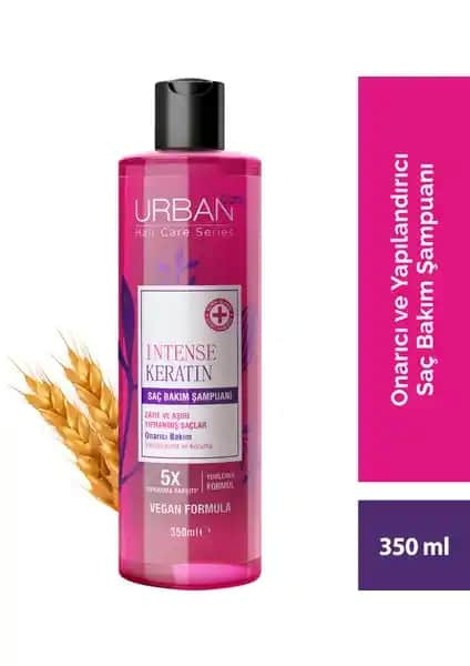Urban Care Intense Keratin Şampuanı Kuru ve Yıpranmış Saçlar İçin Güç ve Canlandırma Sağlar