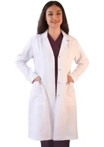 Vayvaylı Gömlek Yaka Uzun Boy Beyaz Kadın Laboratuvar Önlüğü Özellikleri ve Kullanım Avantajları