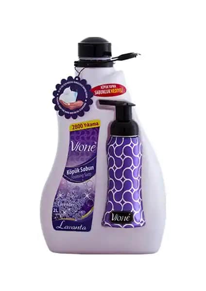Vione Köpük Sabun Lavanta Kokulu 2 Litrelik Temizlik ve Ferahlık Sağlayan Ürün