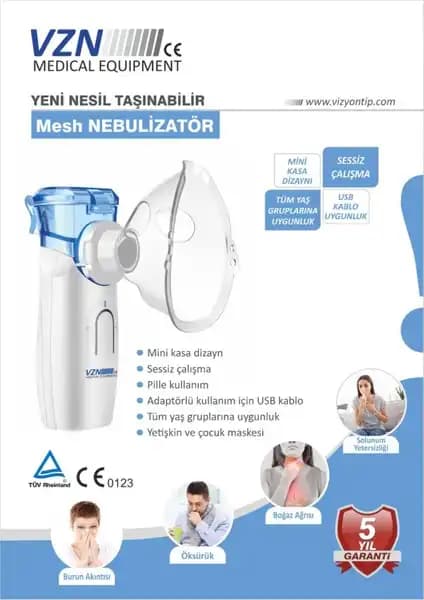 Vzn Mesh Ultrasonik Hava Makinasi: Güvenilir ve Sessiz Solunum Destek Cihazı