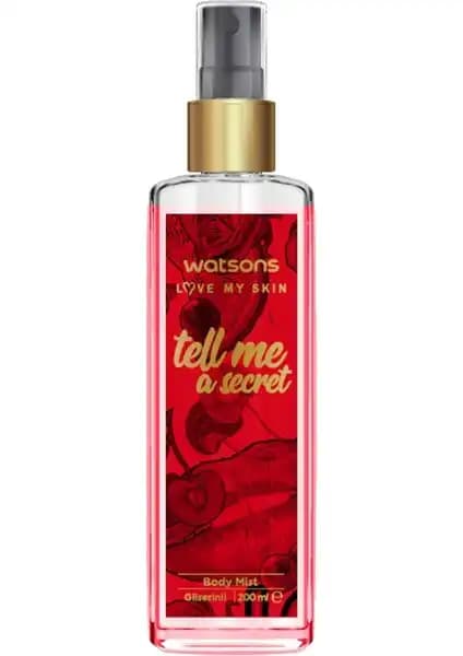 Watsons Tell Me A Secret Vücut Spreyi: Meyvemsi ve Tatlı Kokusu ile Gün Boyu Ferahlık
