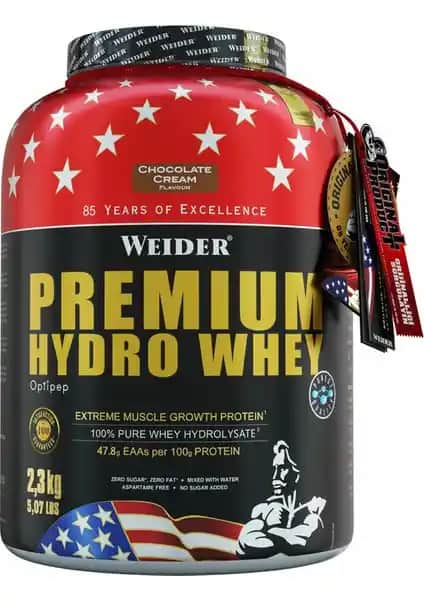 Weider Premium Hydro Whey Protein Tozu: Hızlı Emilim ve Yüksek Kaliteyle Kas Gelişimini Destekler