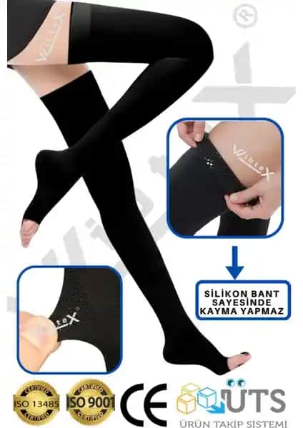 Wibtex Diz Üstü Varis Çorabı Sağlık ve Konfor Sunan Unisex Tasarım