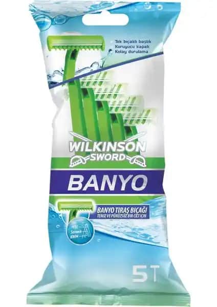 Wilkinson Sword Banyo Tıraş Bıçağı 5'li Paket Uzun Ömür ve Yüksek Performans Sağlar