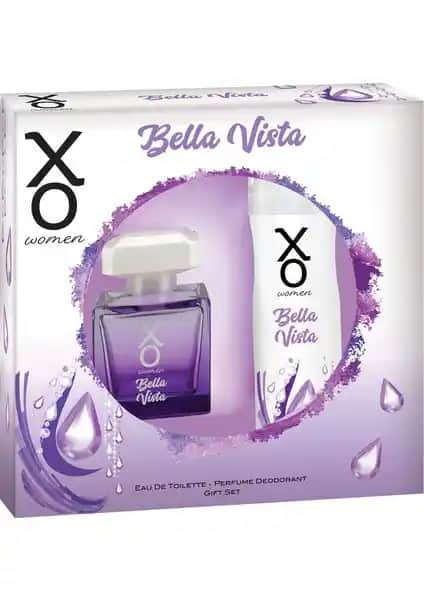 XO Bella Vista Kadın Parfüm Seti: Hafif ve Kalıcı Yaz Kokusu ile Şıklık ve Ferahlık Sunar