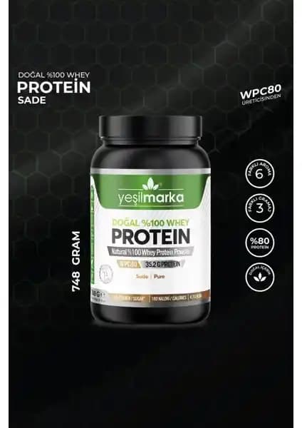 Yeşilmarka Doğal Whey Protein Tozu: Sağlıklı ve Katkısız Yüksek Protein Kaynağı