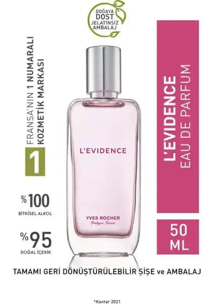 Yves Rocher L'Evidence Kadınlar İçin Zarif ve Kalıcı Eau de Parfum Ürünü Tanıtımı ve Özellikleri