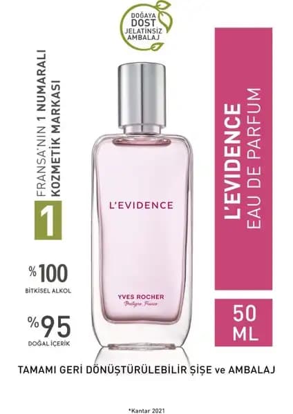 Yves Rocher L'Evidence Kadınlar İçin Zarif ve Kalıcı Eau de Parfum Ürünü Tanıtımı ve Özellikleri