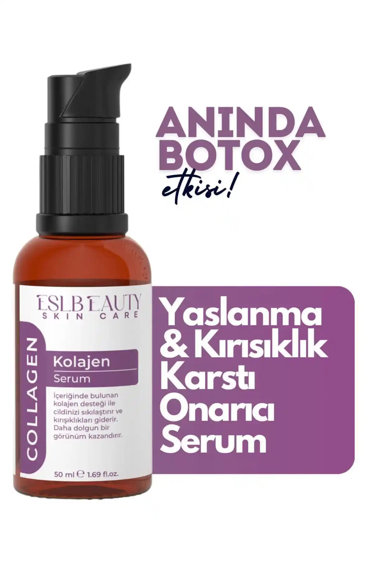 Collogen Dolgunlaştırıcı Serum: Botoks Etkili Kırışıklık Giderici