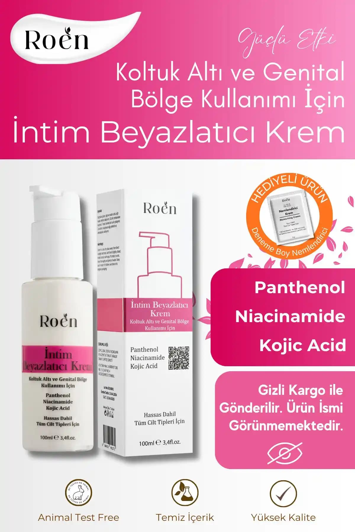Genital Bölge Beyazlatıcı Krem: Kojik Asit ve Niacinamide ile Etkili Çözüm