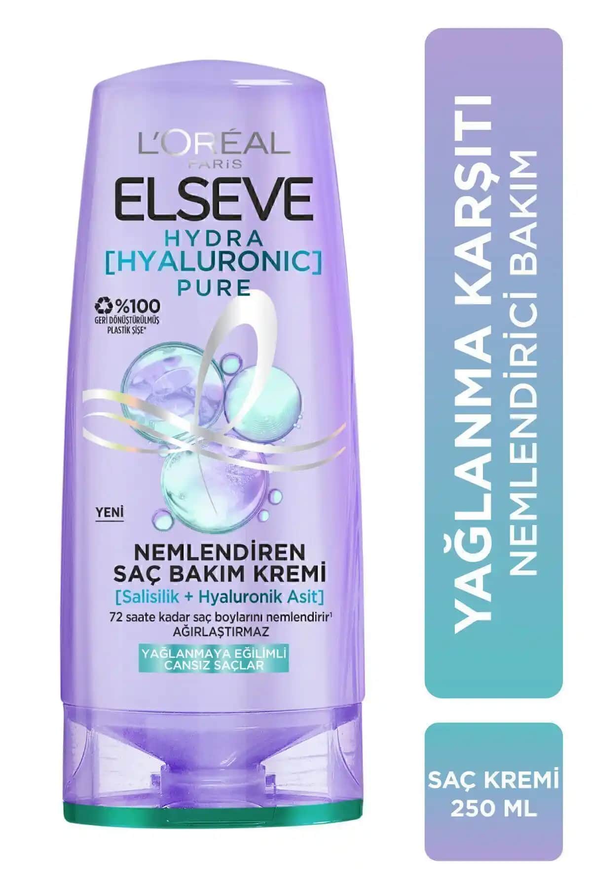 Hydra Hyaluronic Pure: Yağlanma Karşıtı Nemlendirici Saç Kremi