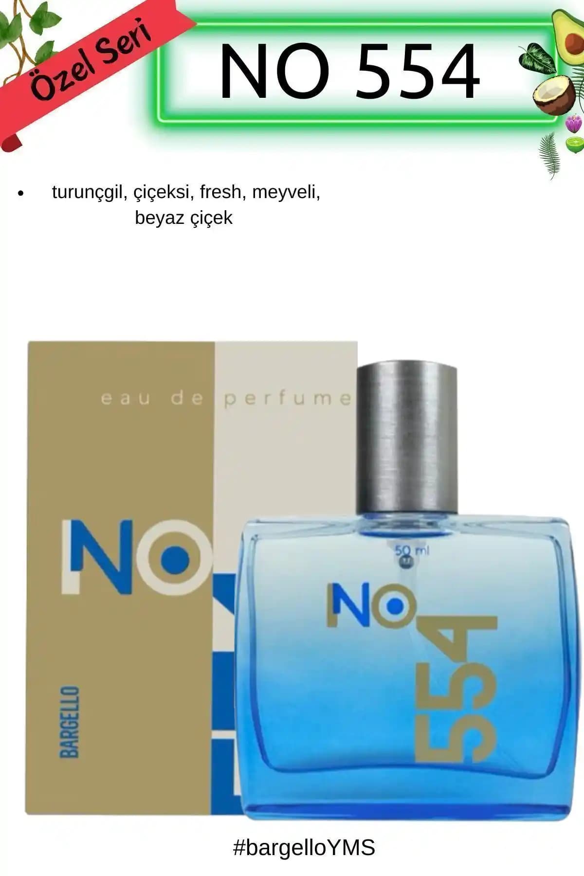 No 554 Çiçeksi Edp 50 ml Unisex Parfüm İncelemesi