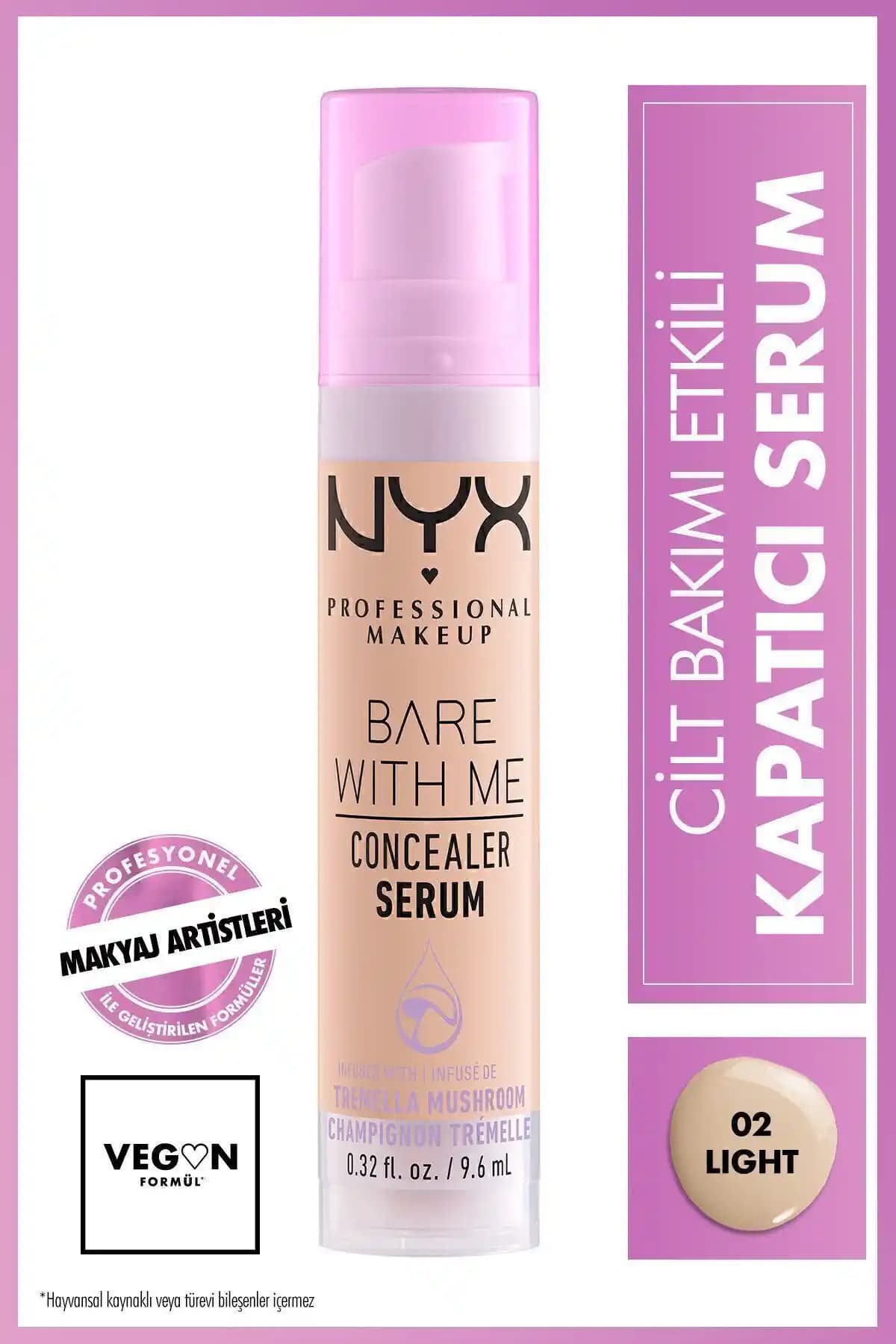 NYX Bare With Me Kapatıcı Serum 02 Light - İnceleme ve Özellikler