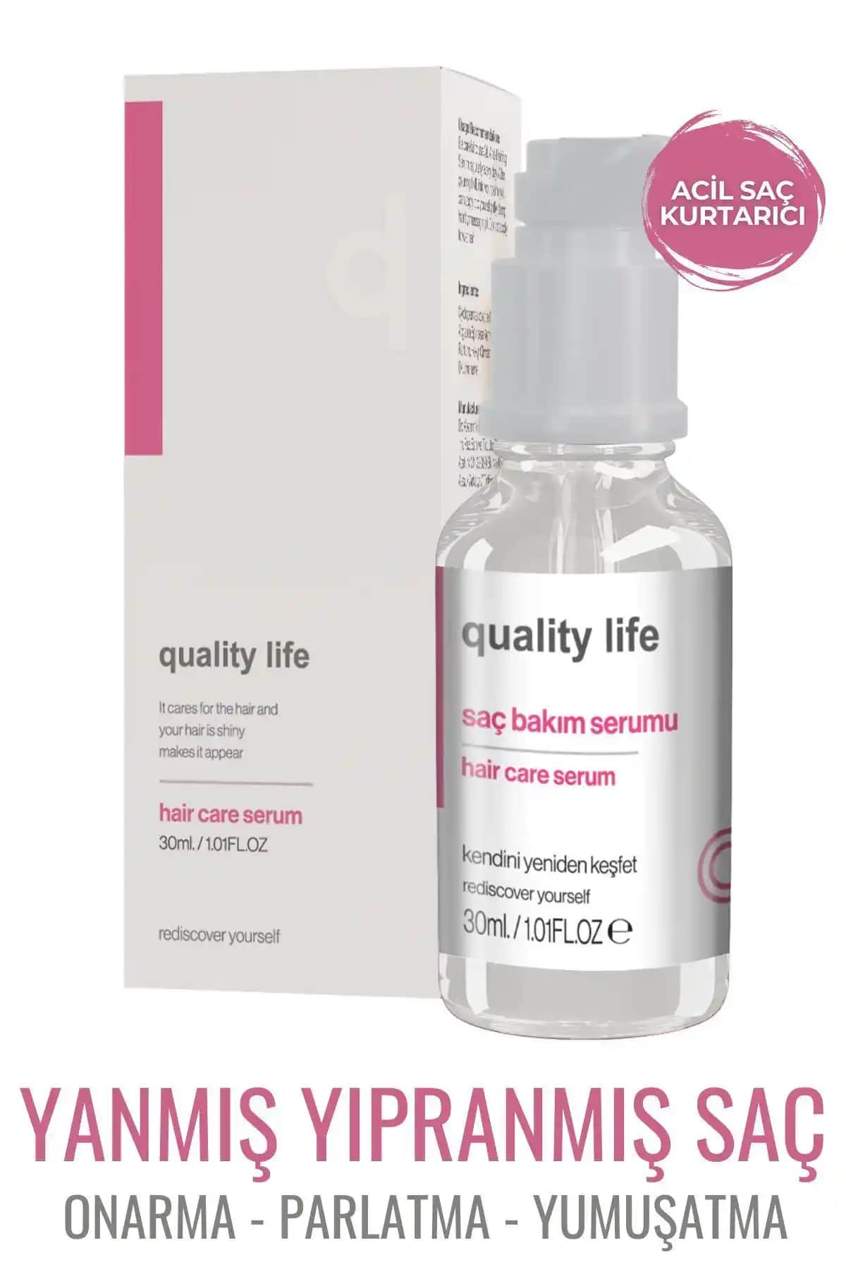 Quality Life Argan Keratin Saç Bakımı Yağı: Derinlemesine Onarım