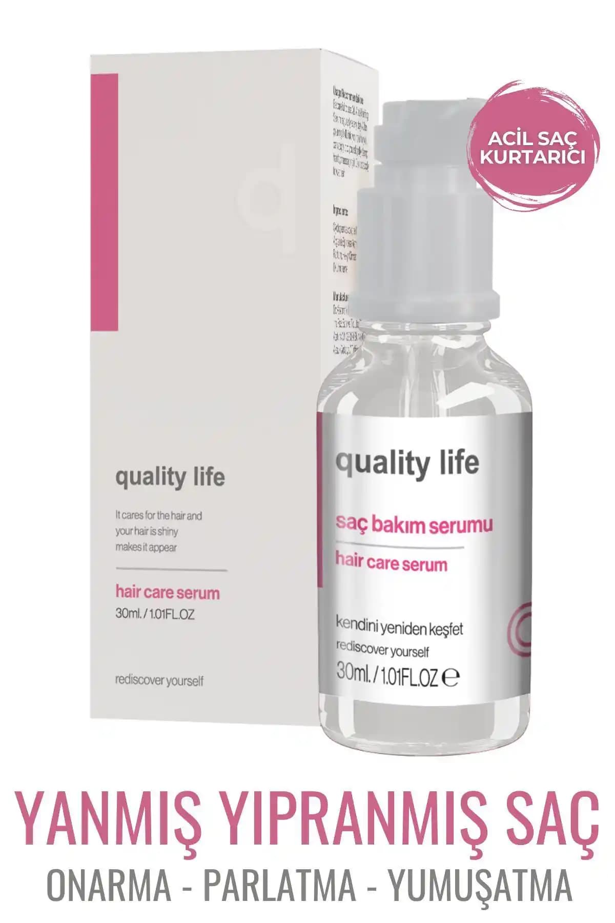 Quality Life Argan Keratin Saç Bakımı Yağı: Derinlemesine Onarım