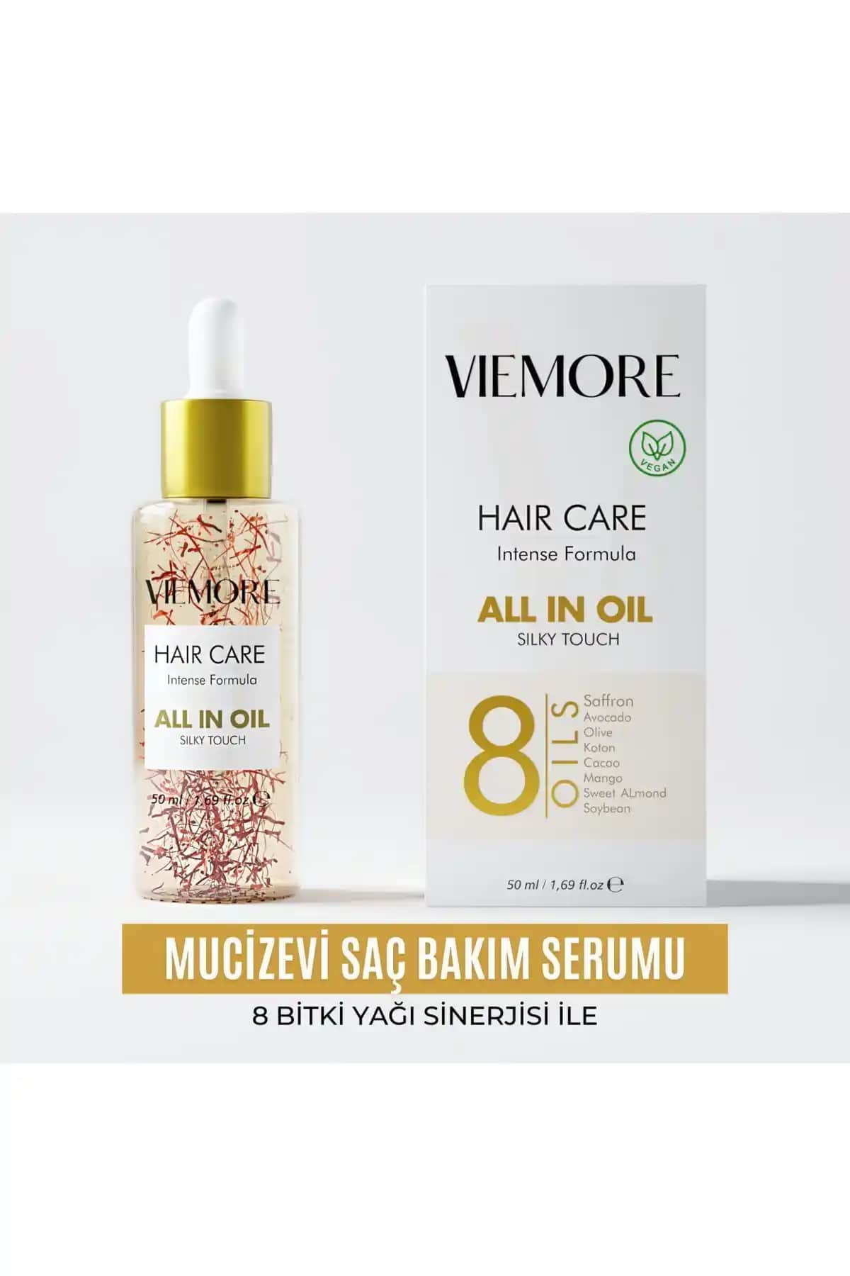 Safran Bitkili Vegan Saç Bakım Serumu - Hızlı Uzama ve Dökülme Önleyici