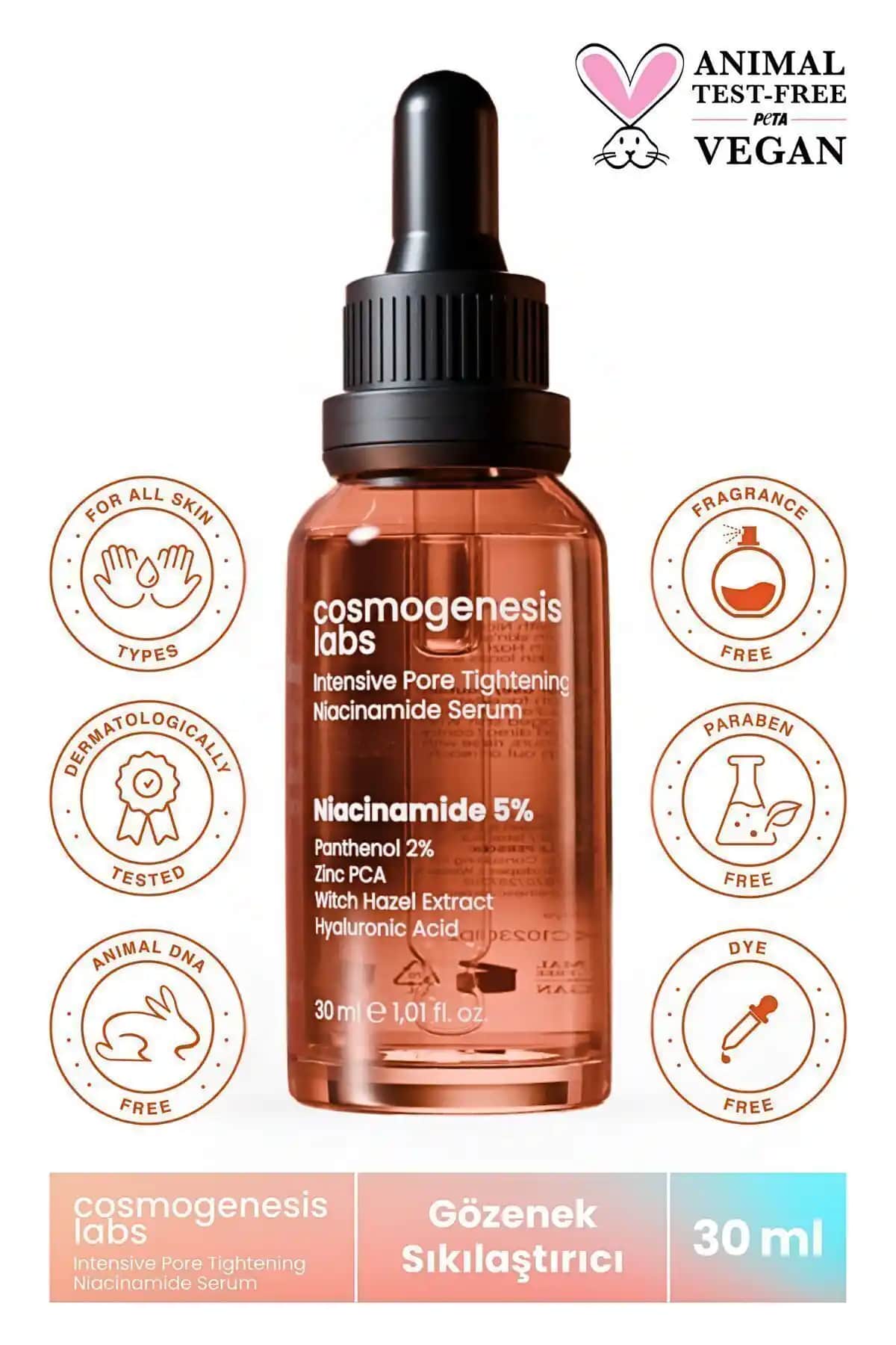 Sivilce Siyah Nokta Karşıtı Niacinamide Cilt Serumu - 30ml