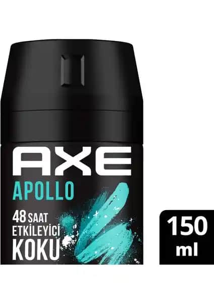 Axe Erkek Deodorant & Bodyspray Apollo: 48 Saat Etkili Koruma ile Ferahlık