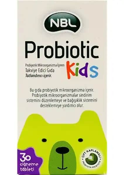 NBL Probiotic Kids 30 Çiğneme Tableti: Çocuklar İçin Sağlıklı Bir Probiyotik Desteği