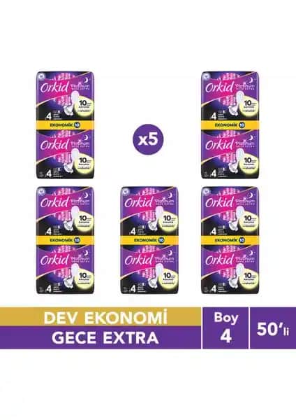 Orkid Platinum Hijyenik Ped Gece Ekstra ile Sağlık ve Konfor Bir Arada