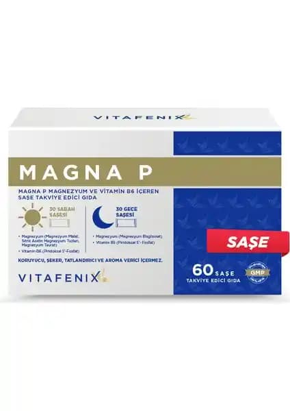 Vitafenix Magna P: Magnezyum ve Vitamin B6 Takviyesi ile Sağlık Destekleyin