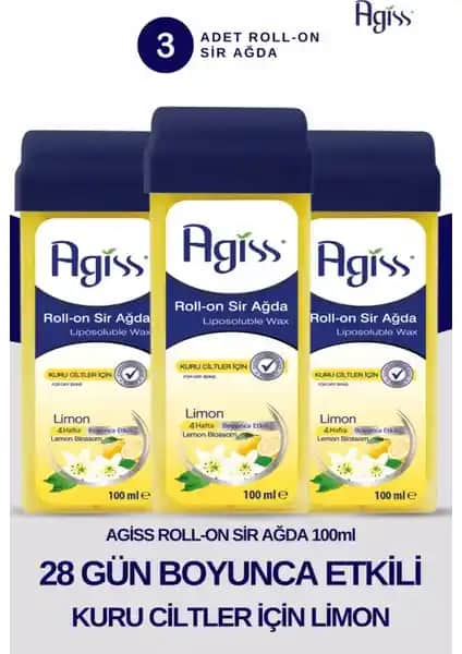 Agiss S Roll-On Sir Ağda 100 ml Limon ile Pratik ve Etkili Tüy Dökücü Çözüm
