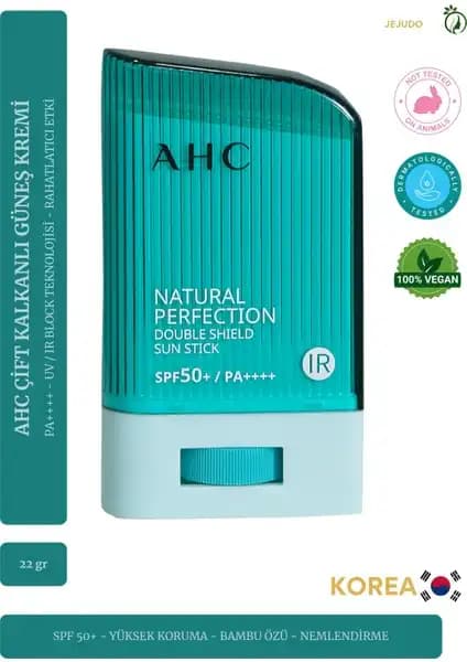 AHC Naturel Perfection Double Shield Güneş Kremi SPF 50 Pa++++ Güçlü ve Doğal Koruma