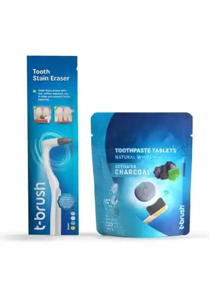 Aktif Karbonlu Diş Macunu Tableti ve T-Brush ile Yenilikçi Diş Temizliği Deneyimi