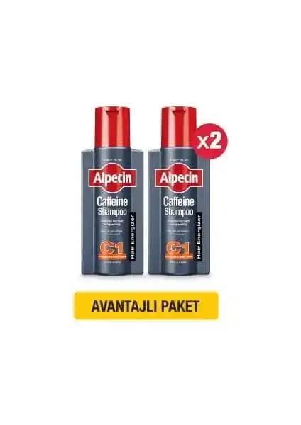 Alpecin Coffein Kafein Şampuan C1 Erkekler İçin Dökülme Karşıtı Güçlü Saç Bakım Ürünü