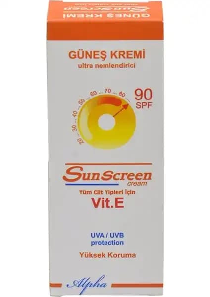 Alpha Güneş Kremi 90 SPF 75ML ile Yüksek Koruma ve Cilt Sağlığı Destekleri