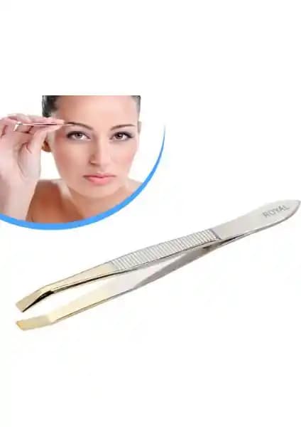 Altın Uçlu Paslanmaz Çelik Cımbız: Dayanıklı ve Estetik Bakım Aracı