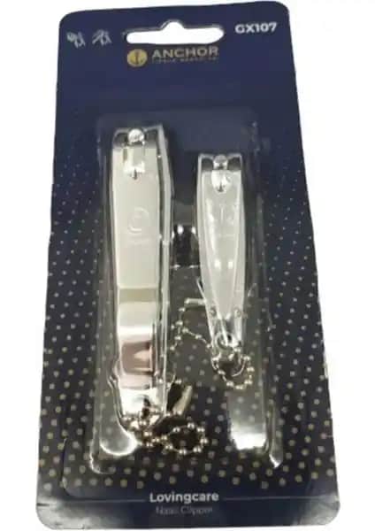 Anchor 2'li Tırnak Makası Seti Güçlü Keskinlik ve Dayanıklılık ile Uzun Ömürlü Kullanım