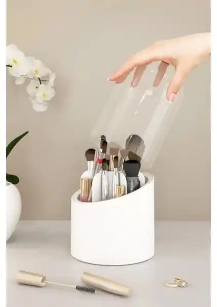 Apexel Deluxe Makyaj Fırçası ve Kozmetik Düzenleyici: Estetik ve Pratik Saklama Çözümü