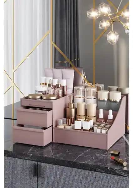 Apexel Pufwin Elegance Makyaj ve Kozmetik Organizeri Şık Tasarım ve Çok Yönlü Kullanım