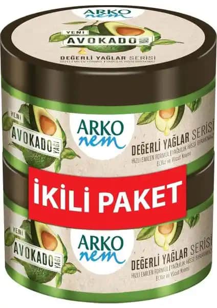 Arko Krem Nem Avokado 250 ml: Doğal İçeriklerle Derinlemesine Nemlendirme ve Cilt Sağlığı
