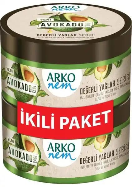 Arko Krem Nem Avokado 250 ml: Doğal İçeriklerle Derinlemesine Nemlendirme ve Cilt Sağlığı