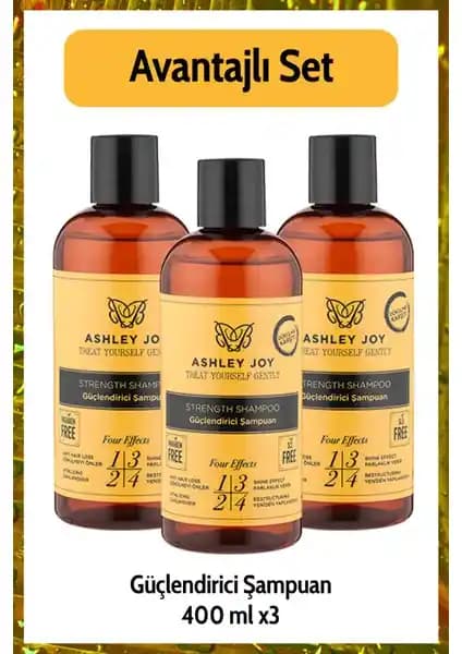 Ashley Joy Keratin İçeren Şampuan Saçları Güçlendirir ve Hacim Kazandırır