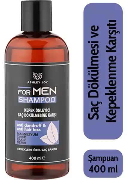 Ashley Joy Mentollü Erkek Şampuanı: Kepek ve Dökülmeye Karşı Güçlü Bakım Çözümü
