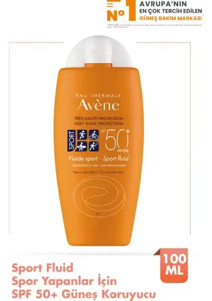 Avene Fluid Sport SPF 50+ Hassas Ciltler İçin Yüksek Koruma Sağlayan Güneş Kremi