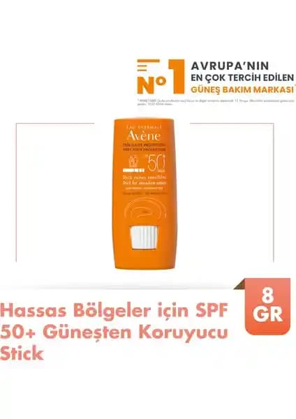 AVÈNE Hassas Bölgeler İçin SPF 50+ Stick Güneş Kremi Güçlü Koruma ve Pratik Kullanım