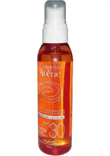 Avene Huile Solaire SPF30 Güneş Koruma ve Bakım Sunan Hassas Ciltler İçin Güneş Yağı